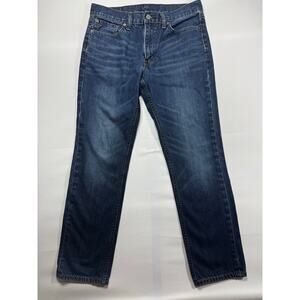Levi's 511 Men's Slim Fit Straight Leg Blue Denim Jeans - Size 33x30 (33x29)